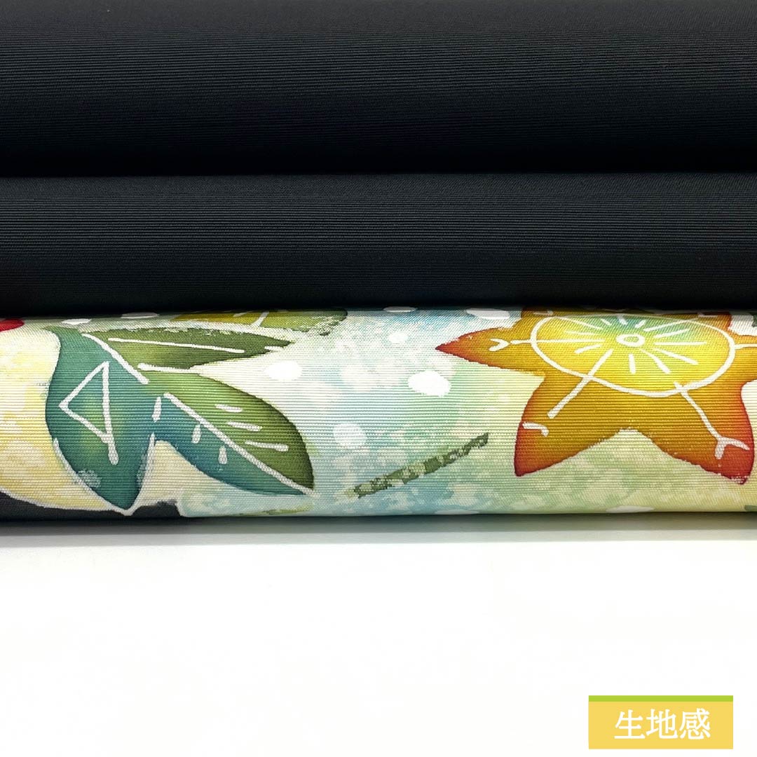 Nagoya Obi, Pure Silk, Grade B, Shiose, Dyed, Floral Pattern, Length 388cm, Pointed Pattern, Casual, Black, 1124009824410, Nagoya Style
