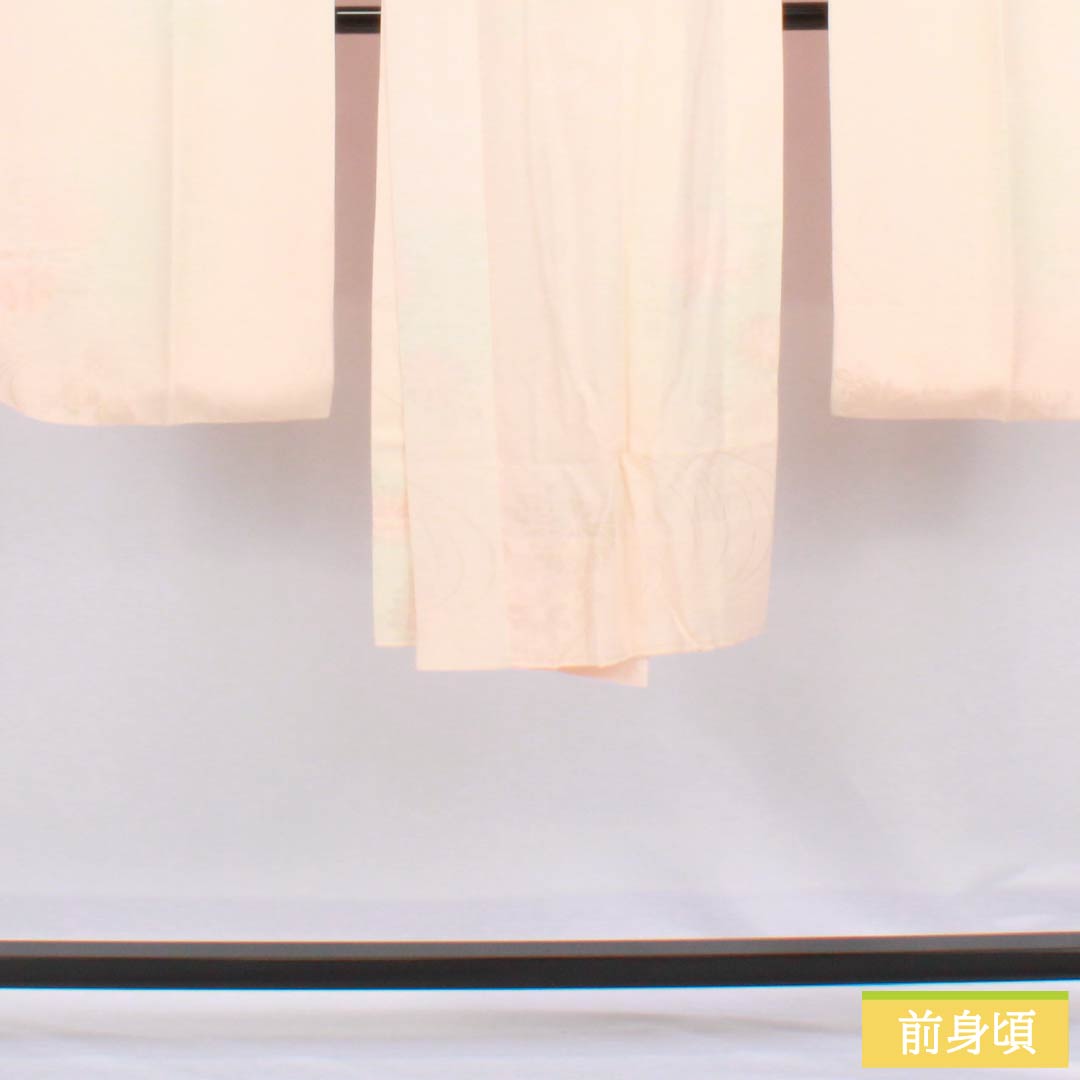 長襦袢 正絹 Sランク 身丈121cm 裄丈63.5cm 単衣 乙女色（おとめいろ） 吉祥文様 ピンク系 1129000792213