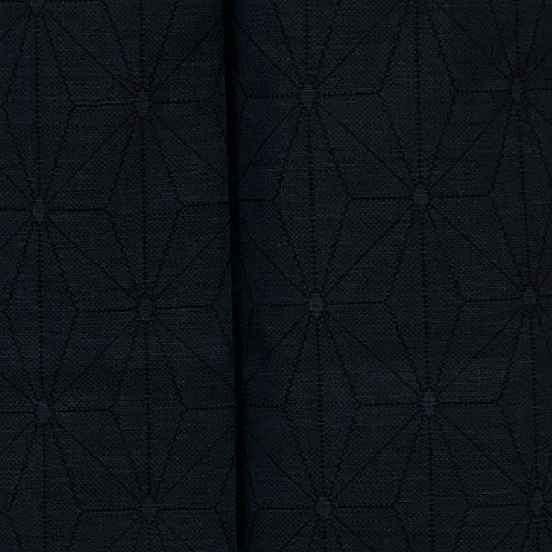 Oshima Tsumugi, Length 156cm, Sleeve length 62cm, Weft and weft kasuri, Asanoha, Pure silk, S rank, Awase, Navy blue, 1116001202318