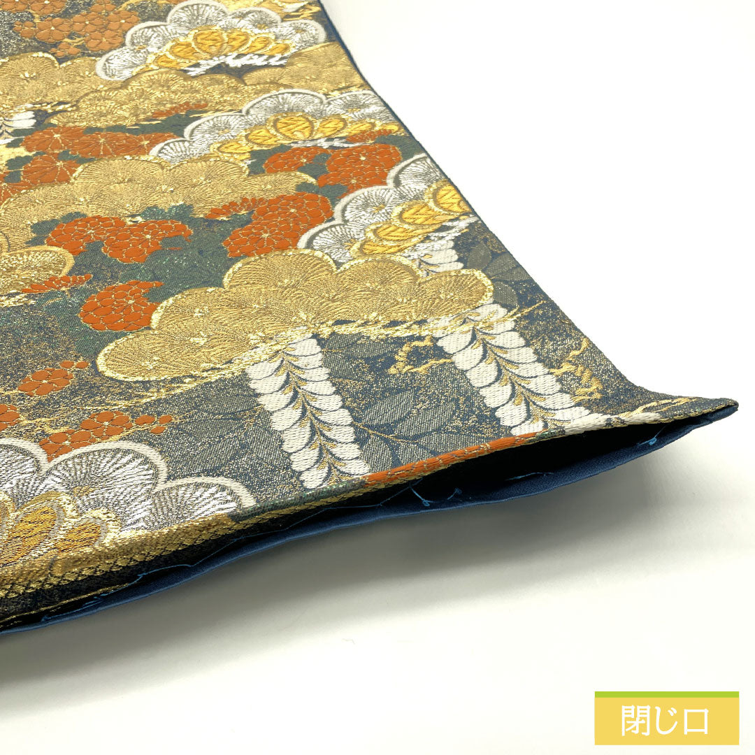 Fukuro Obi (Sash), Pure Silk, S-Rank, Nishijin-ori, Spring and Autumn Pine Pattern, Length 432cm, Six-Ply, Formal, Gradient Pattern, Item Number 1123016752399