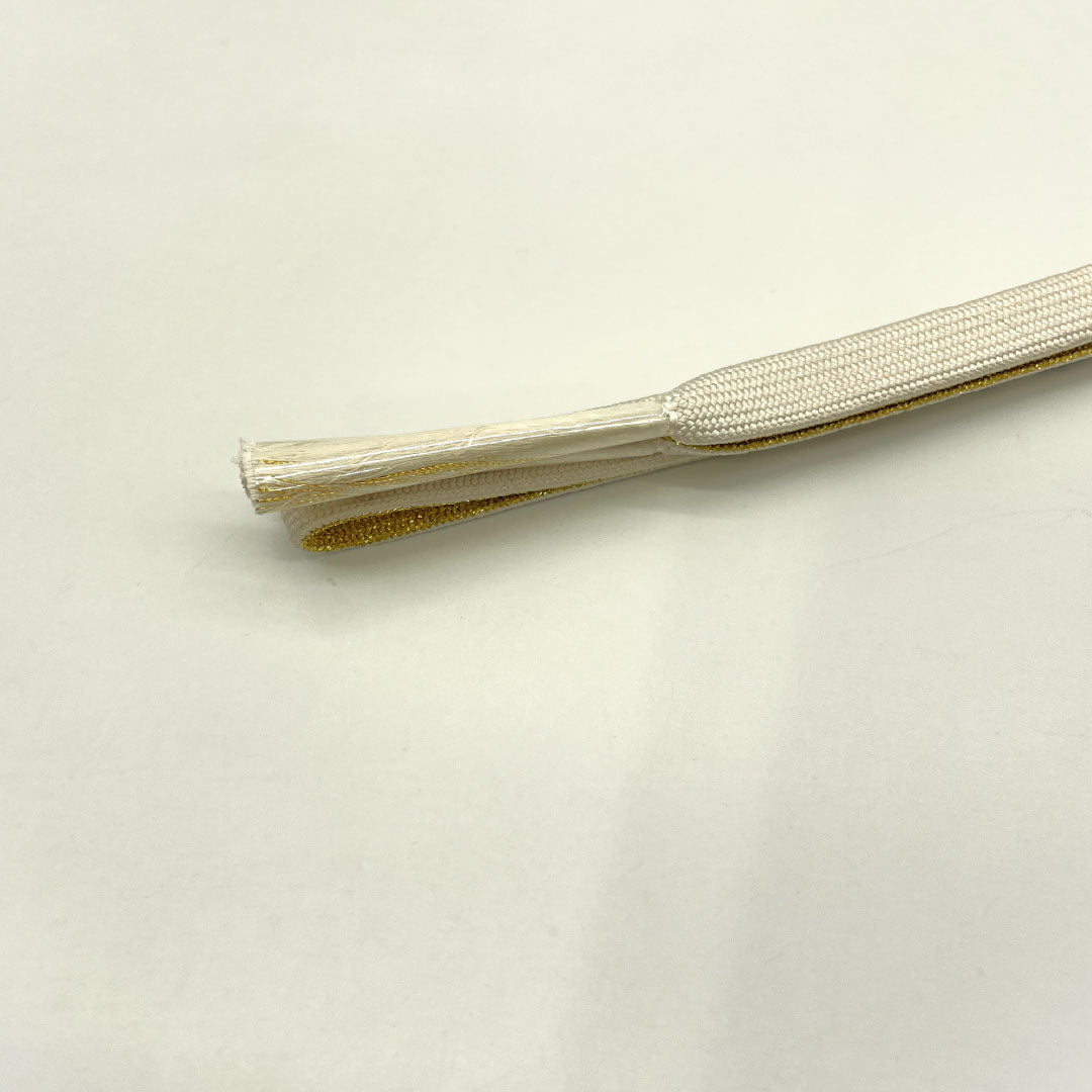 （新古品） 帯締め・帯揚げセット 正絹 NEWランク 乳白色（にゅうはくしょく） 留袖用 古典柄 桜 長さ約164cm 幅約1.6cm フォーマル 白系 1141000341311