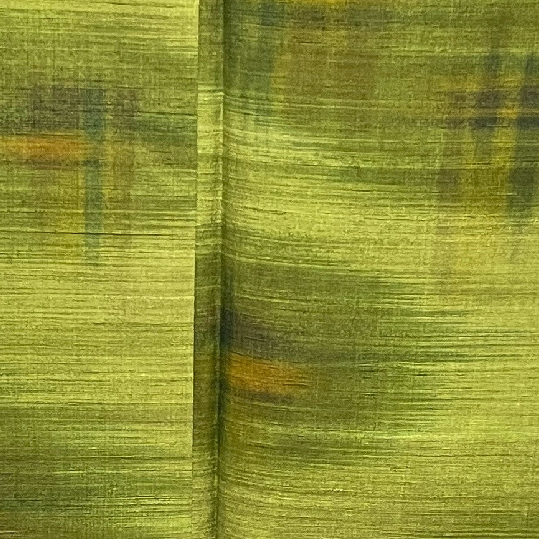 Tsumugi, Length 158cm, Sleeve length 61cm, Green, Abstract pattern, Pure silk, S rank, Lined, Green, 1116002042319