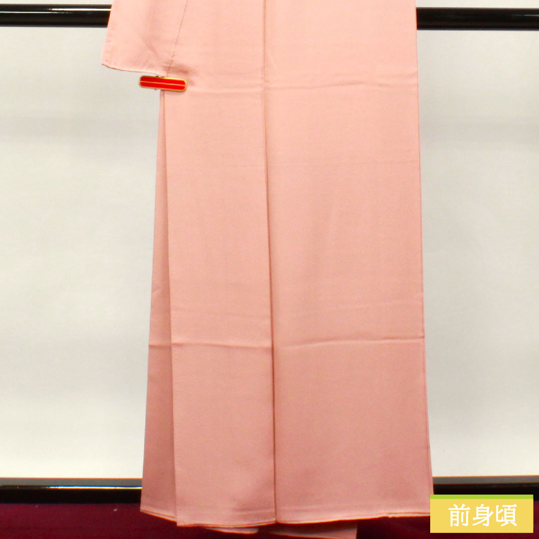 Plain color, pure silk, length 158.5cm, sleeve length 63cm, dawn color, plain color, different hawk feathers, pearl tone finish, lined, S rank, pink, 1114001092313