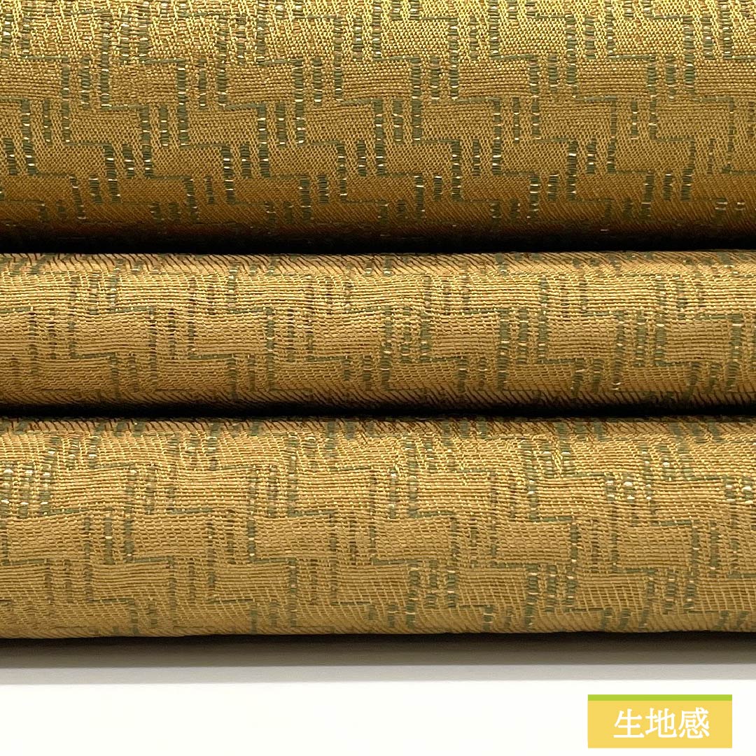 (Kyoto Fukuro Obi) Nagoya Obi, Polyester, Grade A, Horizontal Stripe Gradation, Kyoto Fukuro Obi, Length 380cm, Six-Ply, Casual, Yellow, 1124011043423, Open-Weave