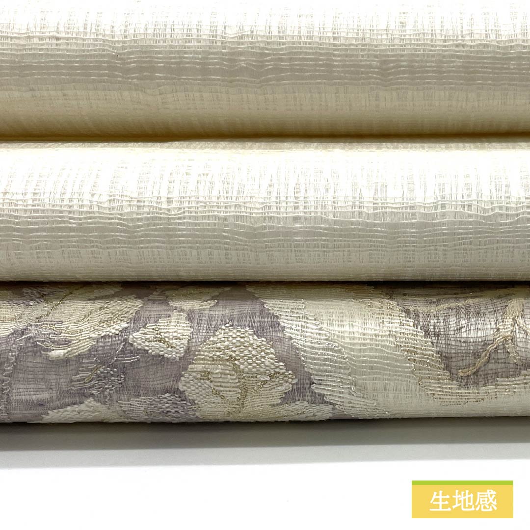 Nagoya obi, pure silk, chalk color, scoop weave, colored paper, bellflower, summer obi, obi length 369cm, S rank, point pattern, semi-formal, white, 1124006812311, Nagoya style