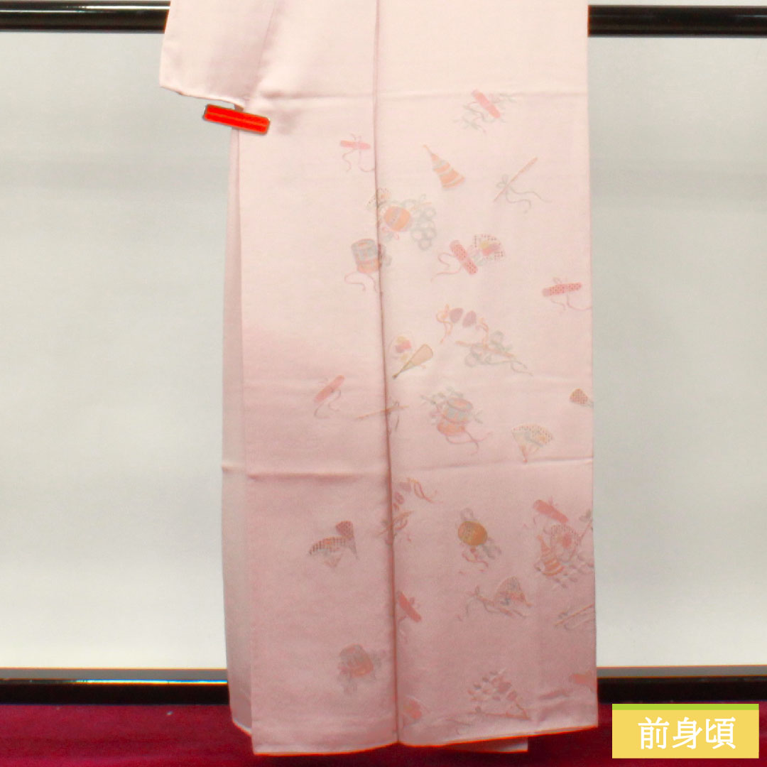 Homongi Pure silk Sleeve length 160cm Sleeve length 62.5cm Fading red Suzhou embroidery Shantou embroidery Treasure S rank Pink 1112003422413