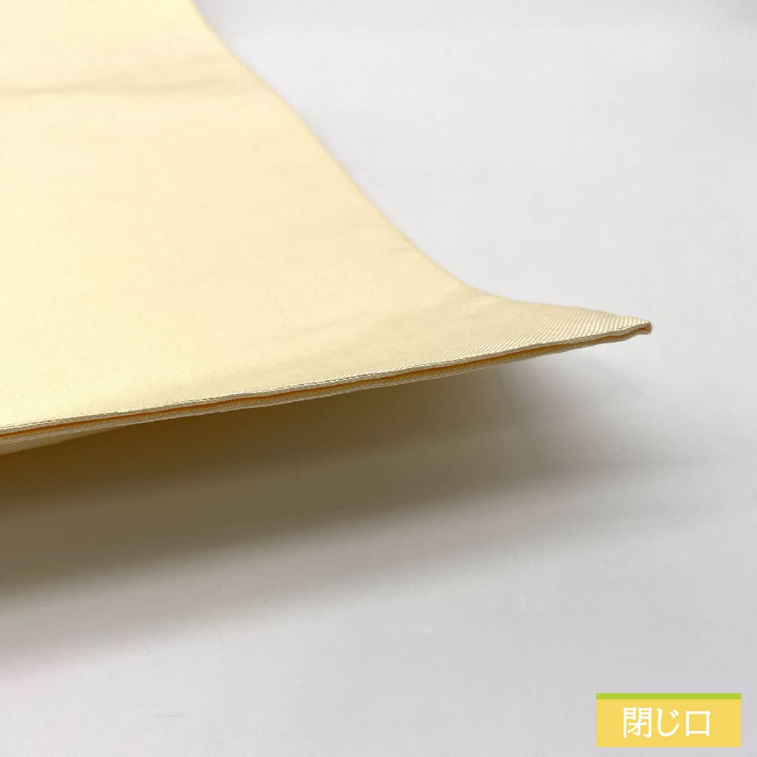 袋帯 正絹 薄卵色（うすたまごいろ） 染め帯 作家物 草花模様 帯丈424cm Sランク ポイント柄 セミフォーマル クリーム系 1123014882315