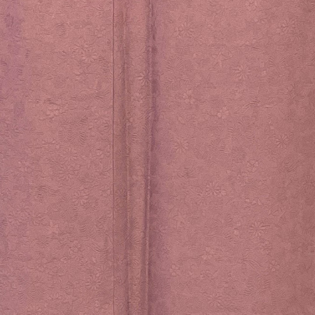 Plain color, floral and bird pattern, circle with crocodile pattern, length 160cm, sleeve length 65cm, lined, pure silk, S rank, purple, 1114000212320