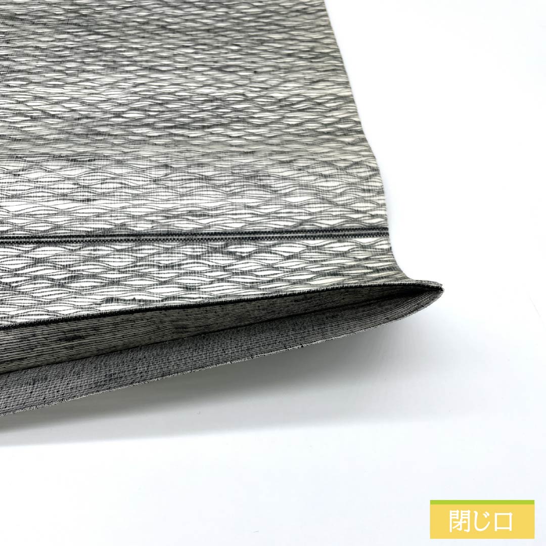 Fukuro Obi, pure silk, off-white, comb weave, abstract pattern, obi length 444cm, A rank, point pattern, casual, monotone, 1123012343327