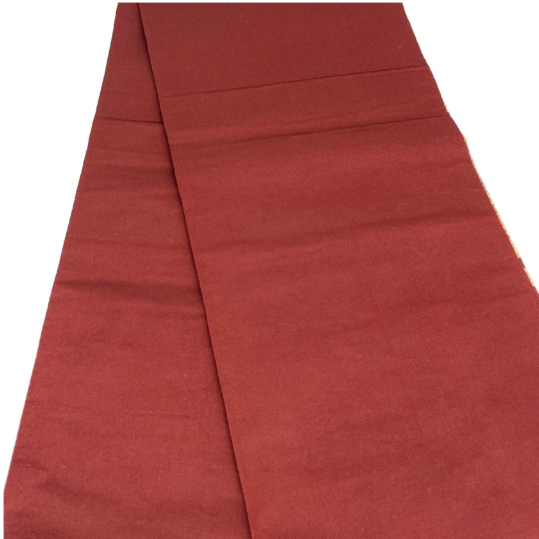 Fukuro Obi (Beniebichairo) (Red Shrimp Brown) Hosohana (Herringbone pattern) Tortoiseshell (Plate shell) Obi length 416cm Pure silk A rank Six-pass Formal Brown 1123002883314