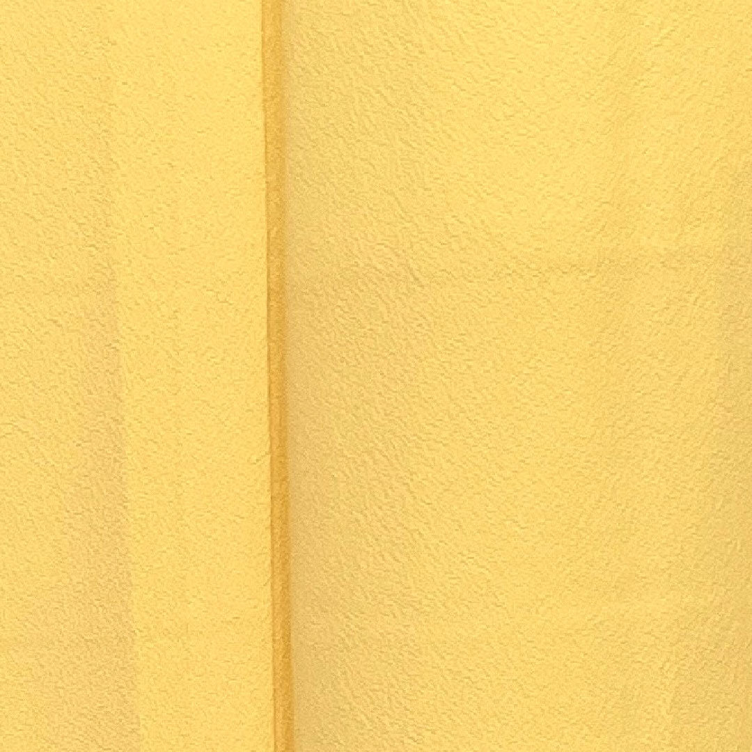 色無地  木瓜  身丈160.5cm 裄丈65cm 袷  正絹 Sランク 黄系 1114000262323