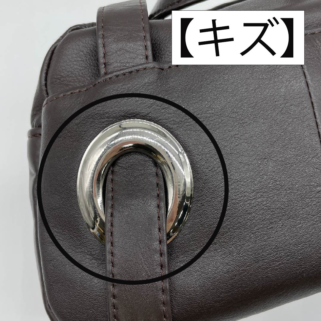 (Like New) Western-style Cowhide Leather Bag, Grade A, Like New, Cowhide Leather, 2-Way, Brown, 119700015314