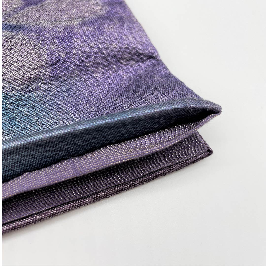 Fukuro Obi (Fukuro obi) in poppy purple, Tsujigahana, Length 468cm, Pure silk, A rank, Pointed pattern, Semi-formal, Purple, 1123005343420