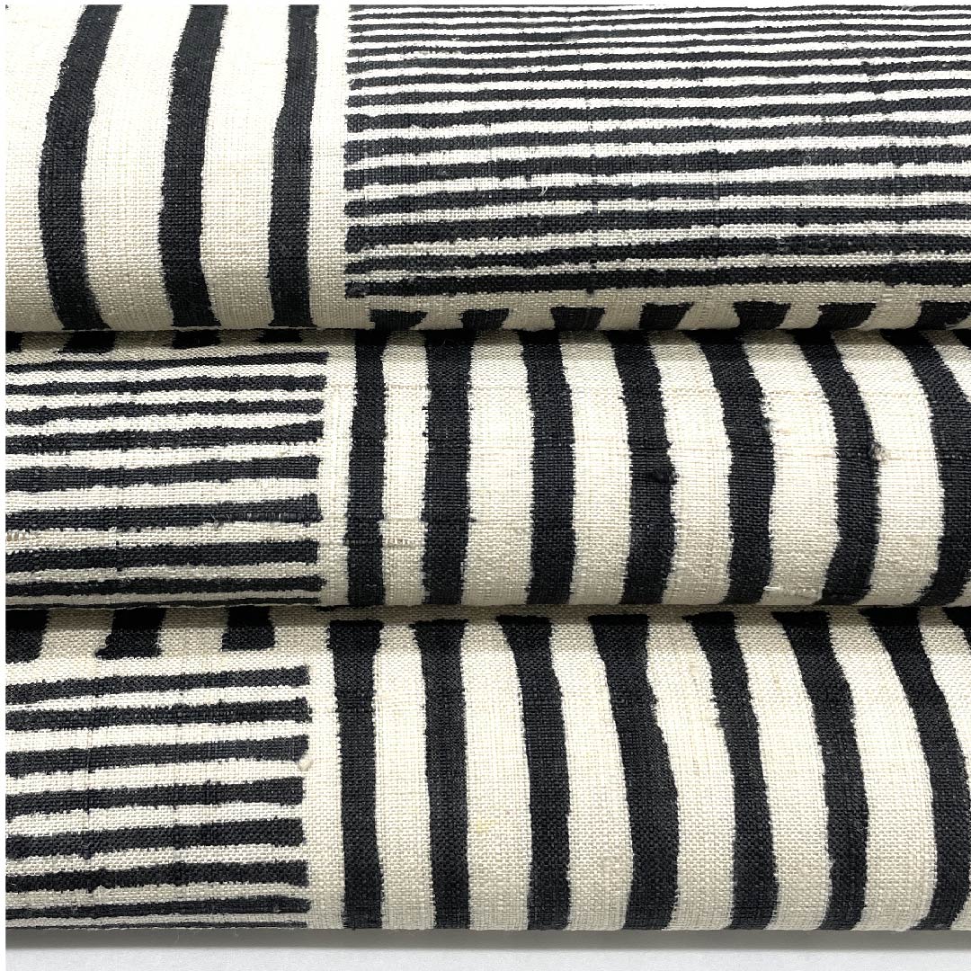 Fukuro Obi (sash) in off-white (kinari-iro) with checkered pattern and monotone pattern, obi length 446cm, pure silk, A rank, six-pass, casual, beige, 1123009223325