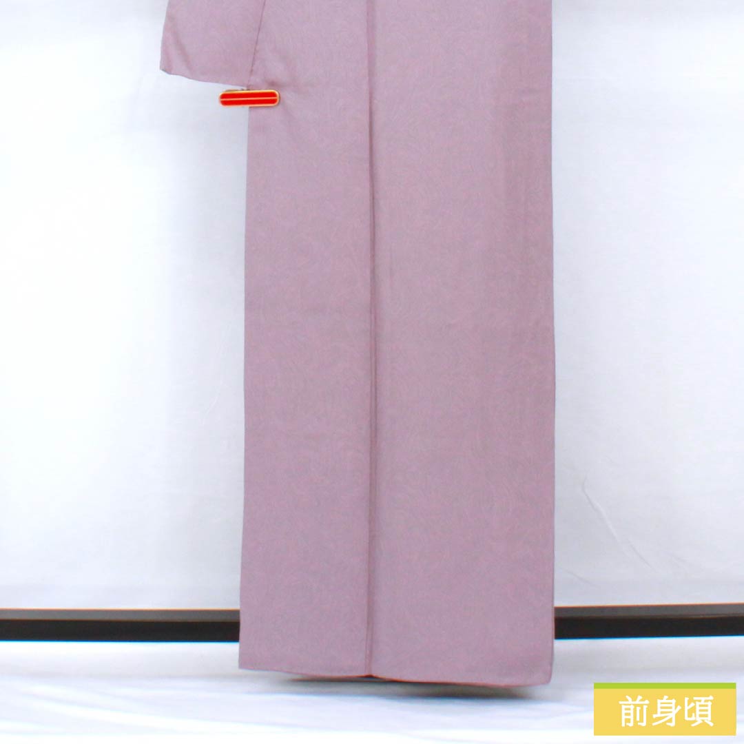 Small pattern, pure silk, length 160.5cm, sleeve length 64cm, lined, light purple, Sumi-nagashi dyeing, A rank, purple, 1115005523420
