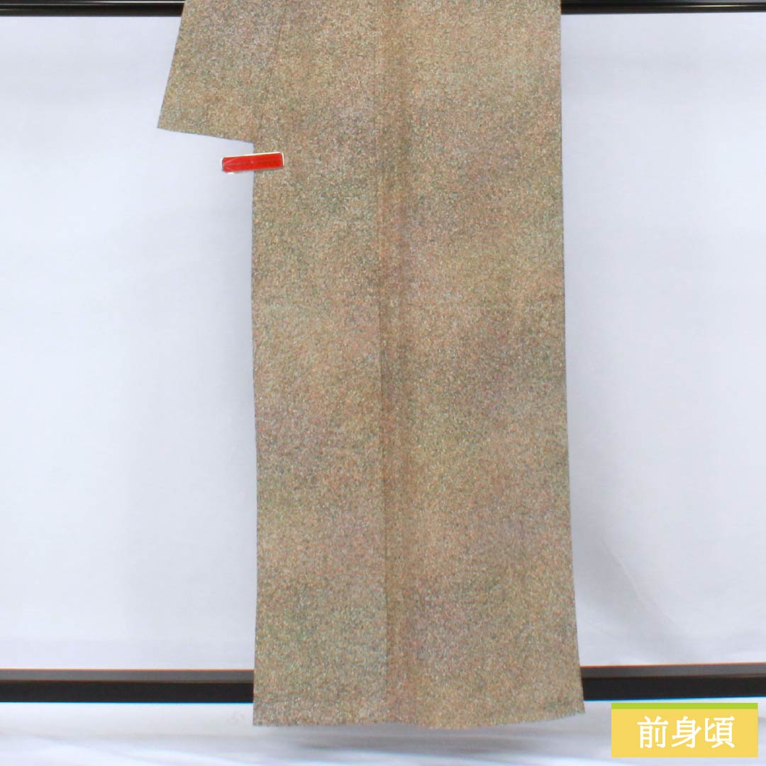 Komon (small pattern) kimono, pure silk, A rank, length 157.5cm, sleeve length 63cm, single-layer, sword and katabami pattern, single crest, tataki-dyed, gradient pattern, product number 1115006733399