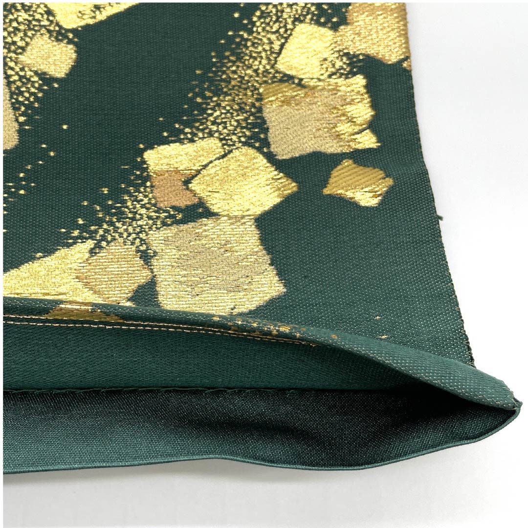 Fukuro Obi (Deep Green) Confetti Pattern Obi Length 436cm Pure Silk A Rank Six-way Semi-formal Green 1123009513319