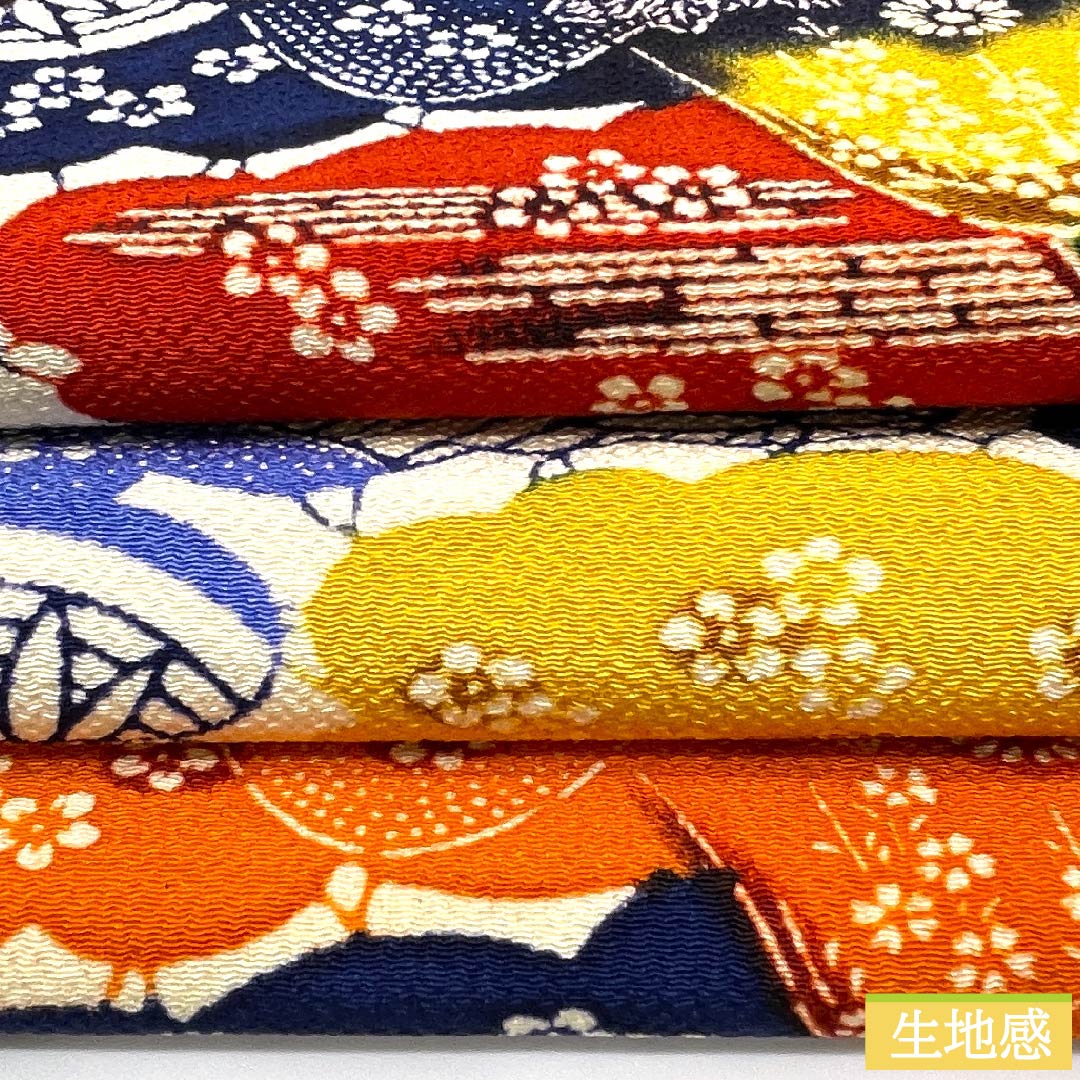 Nagoya obi, iron grape color, Kyoto Bingata, classic pattern, flower, plant motif, obi length 375cm, pure silk, S rank, six-pass, casual, blue, 1124005312317, Nagoya style