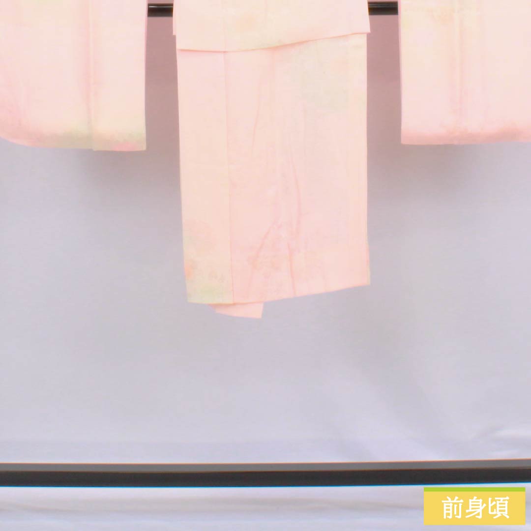 Pure silk Nagajuban (long undergarment), Grade A, length 119cm, sleeve length 61cm, single layer, floral embroidered collar, with raised collar, pink, product number 1129000833113