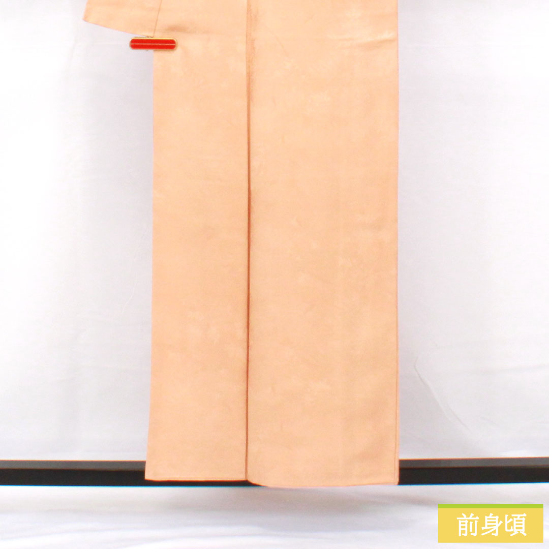Plain color, pure silk, length 156cm, sleeve length 63.5cm, flesh color, twill, one crest, shadow swallowtail butterfly, lined, S rank, orange, 1114001902326