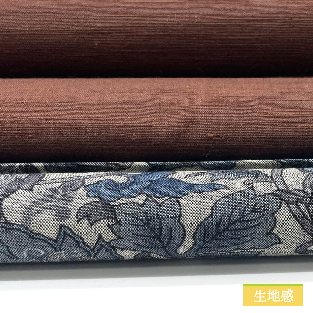 Nagoya obi, burnt color, pongee fabric, Kyoto bag obi, inlay, obi length 342cm, pure silk, A rank, point pattern, casual, brown, 1124006633314, open style