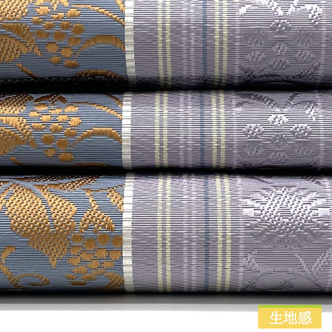 (Brand new, unused) Nagoya Obi, Pure Silk, New Rank, Light Purple (Asakikeshi Murasaki Iro), Authentic Hakata Ori (Hasun Nagoya Obi), Chikuzen Hakata Weave, 360.5cm Long, Full Length, Casual, Purple, Item Number: 1124009651320, Pine Needle Pattern