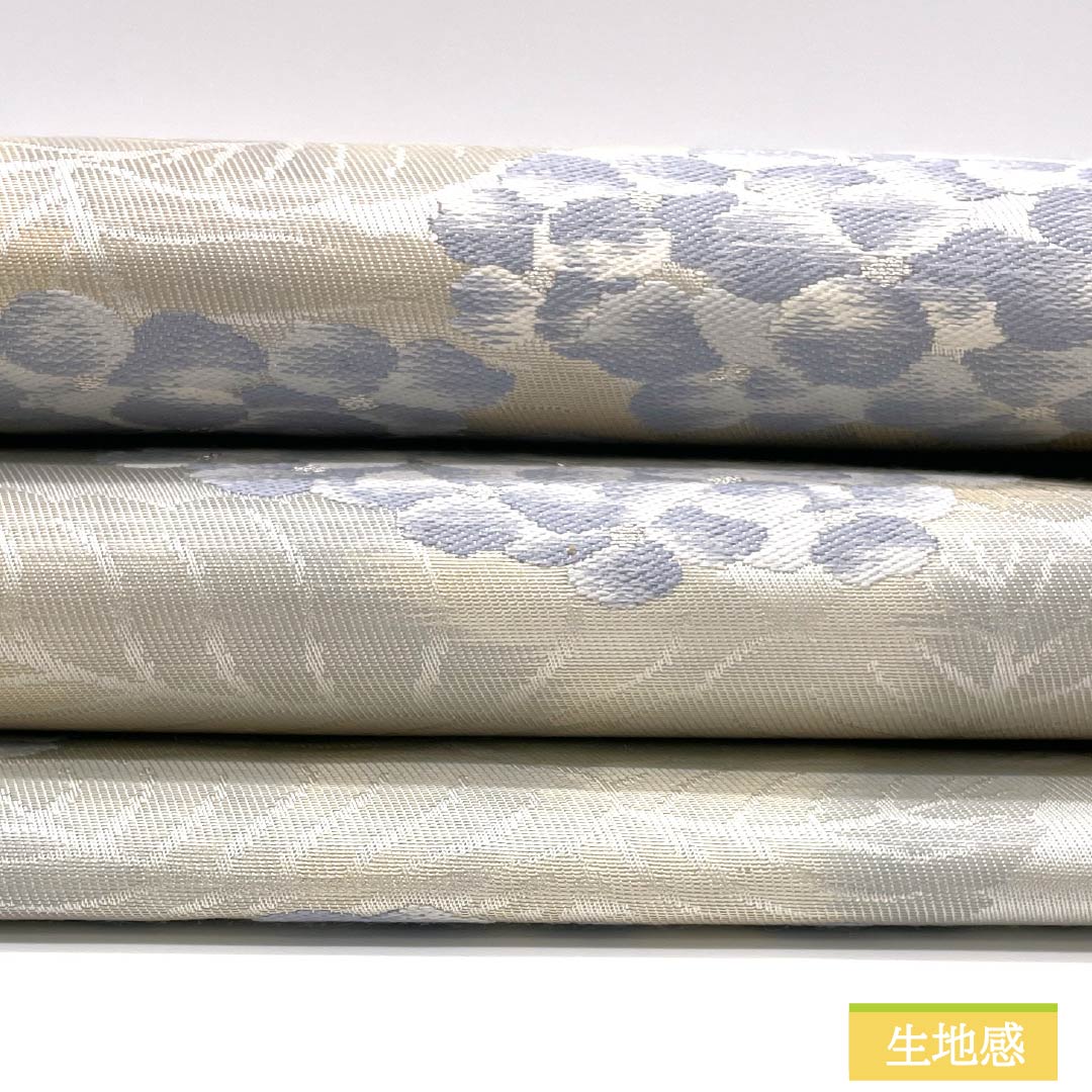 Nagoya Obi, Pure Silk, Grade B, Hydrangea Design, with Basting Thread, Length 367cm, Six-Ply, Semi-Formal, Gradient Pattern, 1124009034399, Nagoya Style
