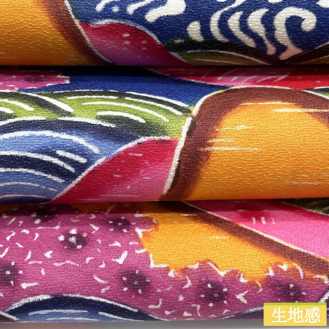 Nagoya obi, Kyoto bag obi, gradation, stencil dyeing, Kyoto Bingata, Seigaiha, Toyama, obi length 410cm, pure silk, S rank, full length, casual, gradation style, 1124005732399, Kyoto bag