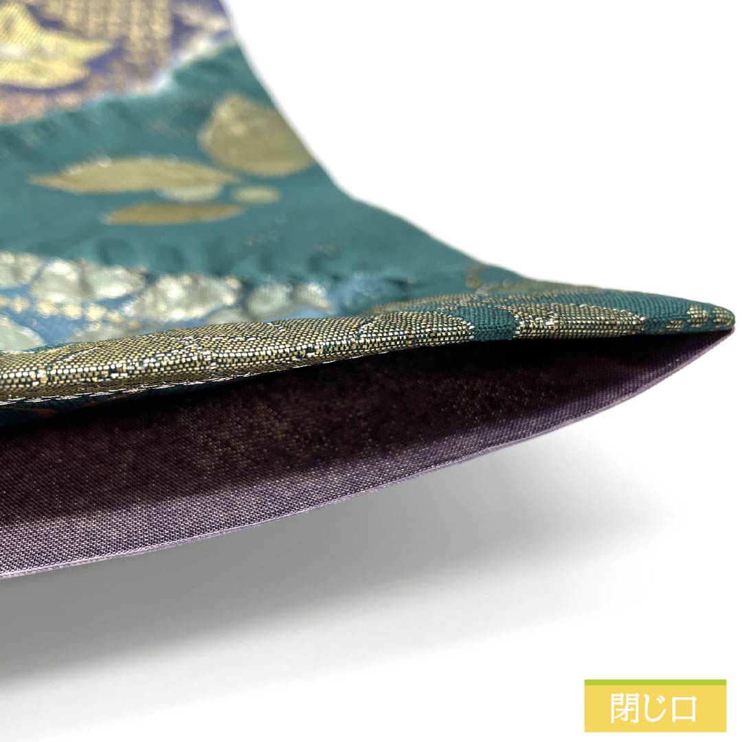 Fukuro Obi, pure silk, gradation, floral pattern, obi length 420cm, S rank, six-pass, formal, gradation style, 1123012082399