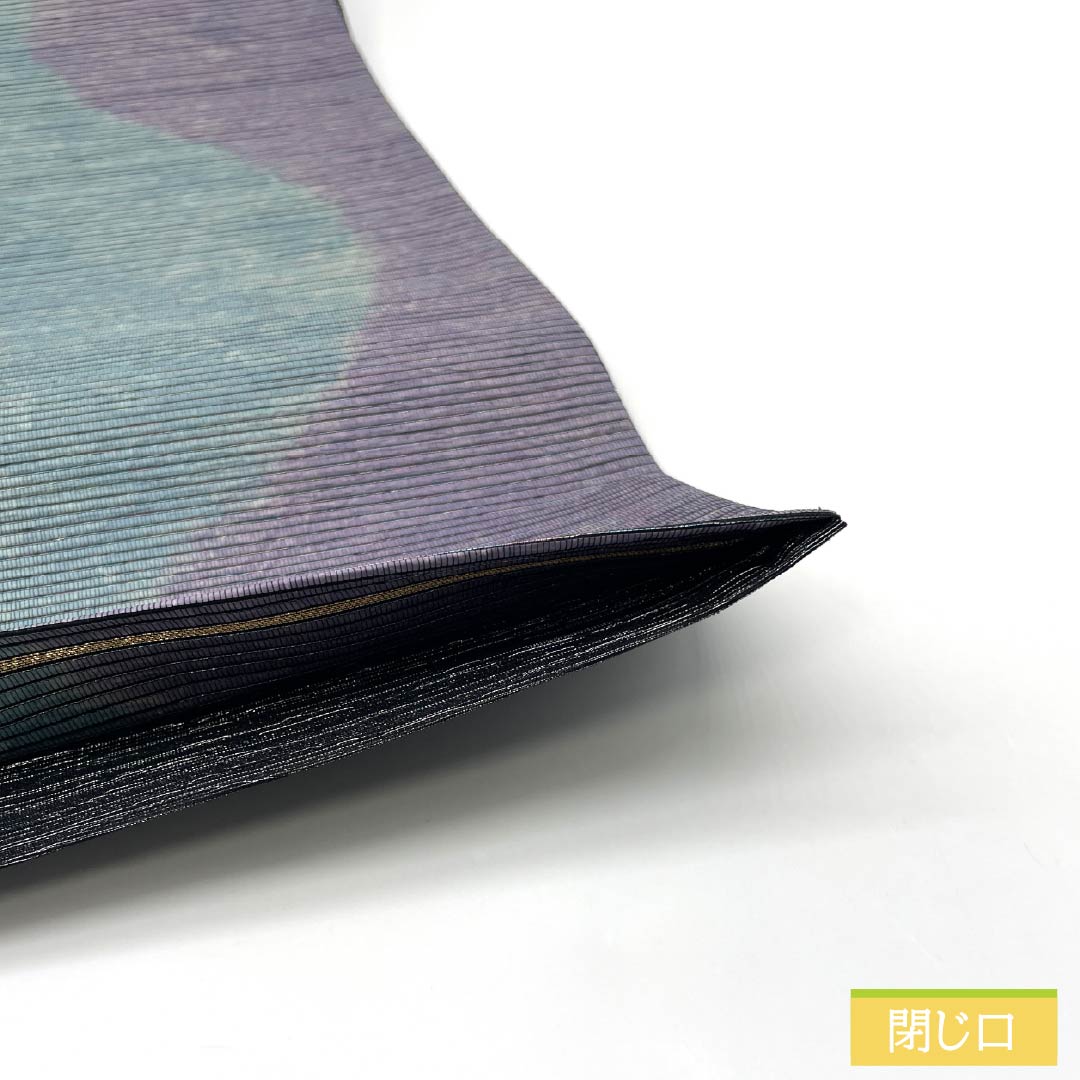Fukuro Obi (Sash), Pure Silk, S-Rank, Paper Fabric, Tatewaku Pattern, Length 444cm, Six-Ply, Semi-Formal, Gradient Pattern, Product Number: 1123015332399
