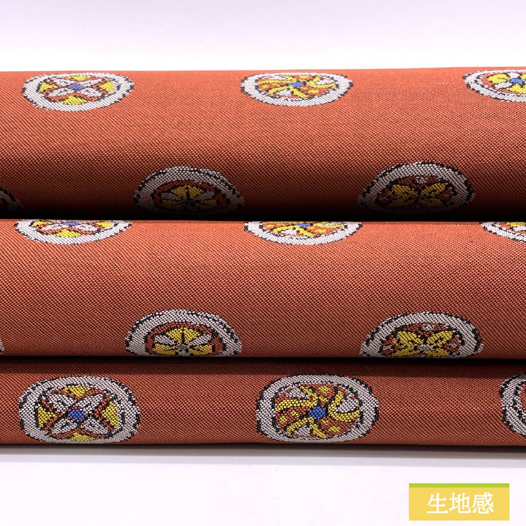 Nagoya Obi, Pure Silk, Grade A, Shoujo Chairo (Scarlet Brown), Round Crest, Length 325cm, Six-Pass, Casual, Brown, Product Number 1124009073314, Nagoya Style