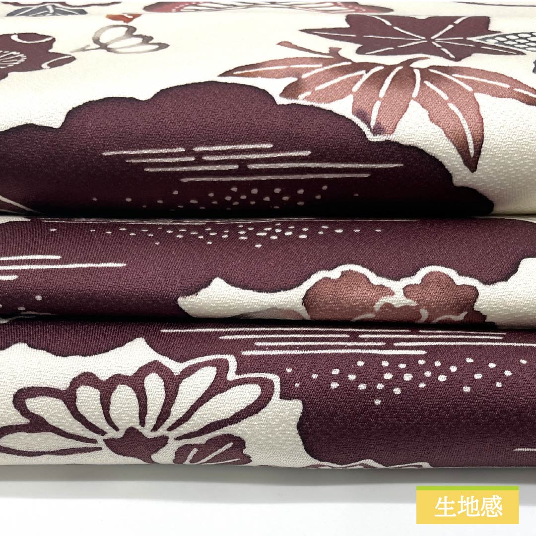 Nagoya obi, milky white, Kyoto Bingata, Bingata-style pattern, plum blossom, obi length 360cm, pure silk, S rank, full length, casual, white, 1124006542311, Nagoya style