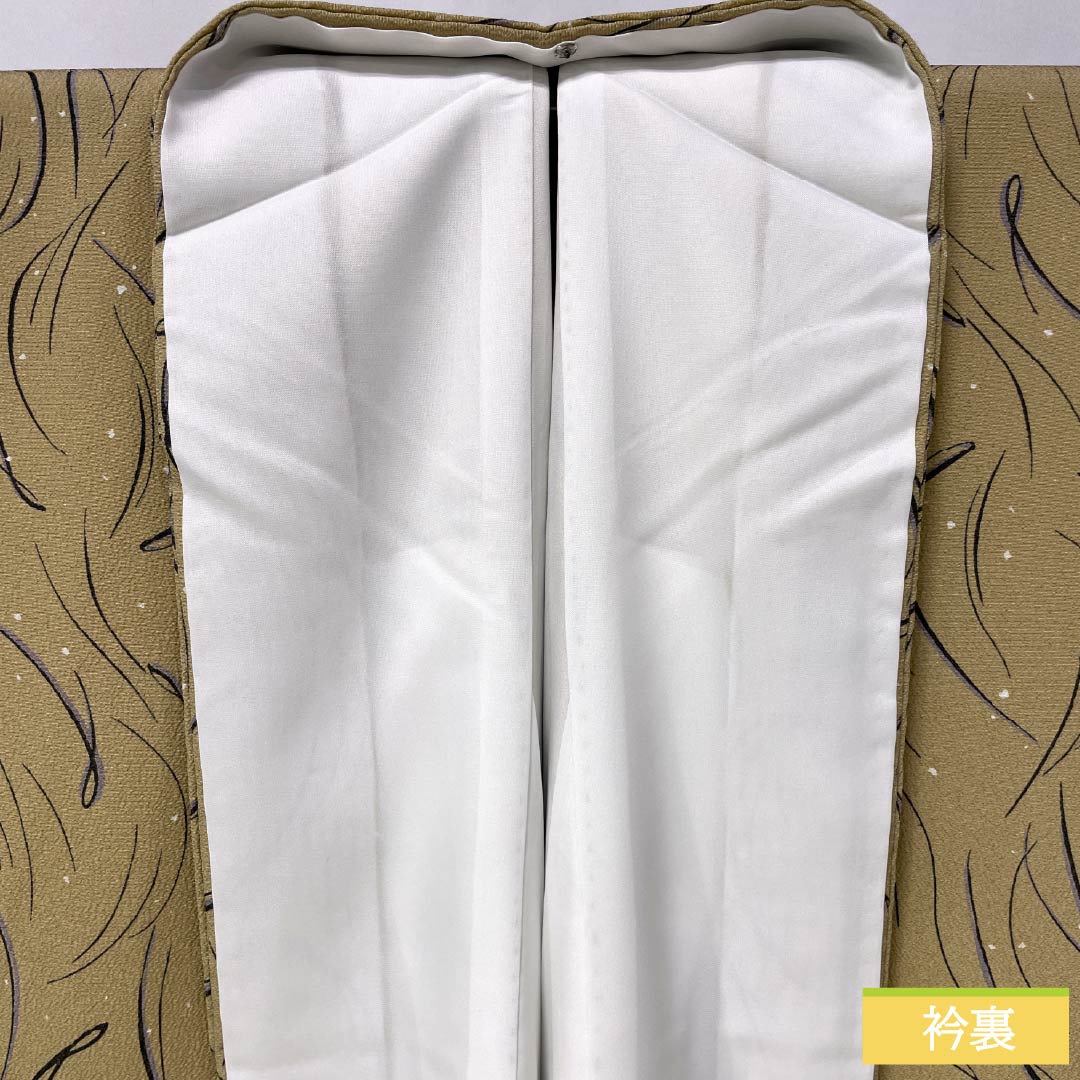 Small pattern, polyester, length 163.5cm, sleeve length 63.5cm, lined, walnut color, abstract pattern, S rank, beige, 1115005632425