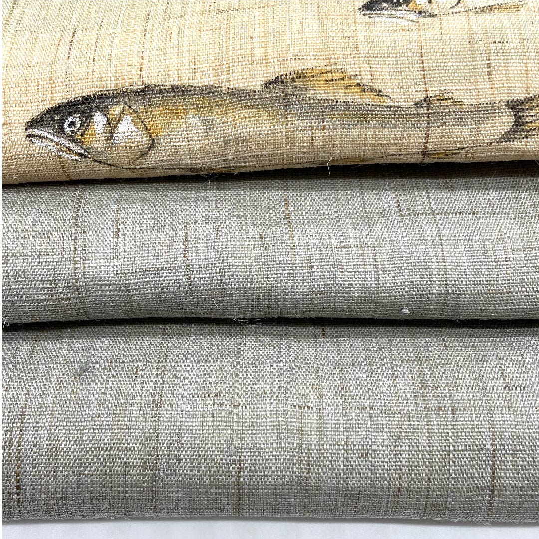 名古屋帯 魚 紬地 作家物 染帯 帯丈367cm 正絹 Aランク ポイント柄 カジュアル グレー系 1124005003322  名古屋仕立て