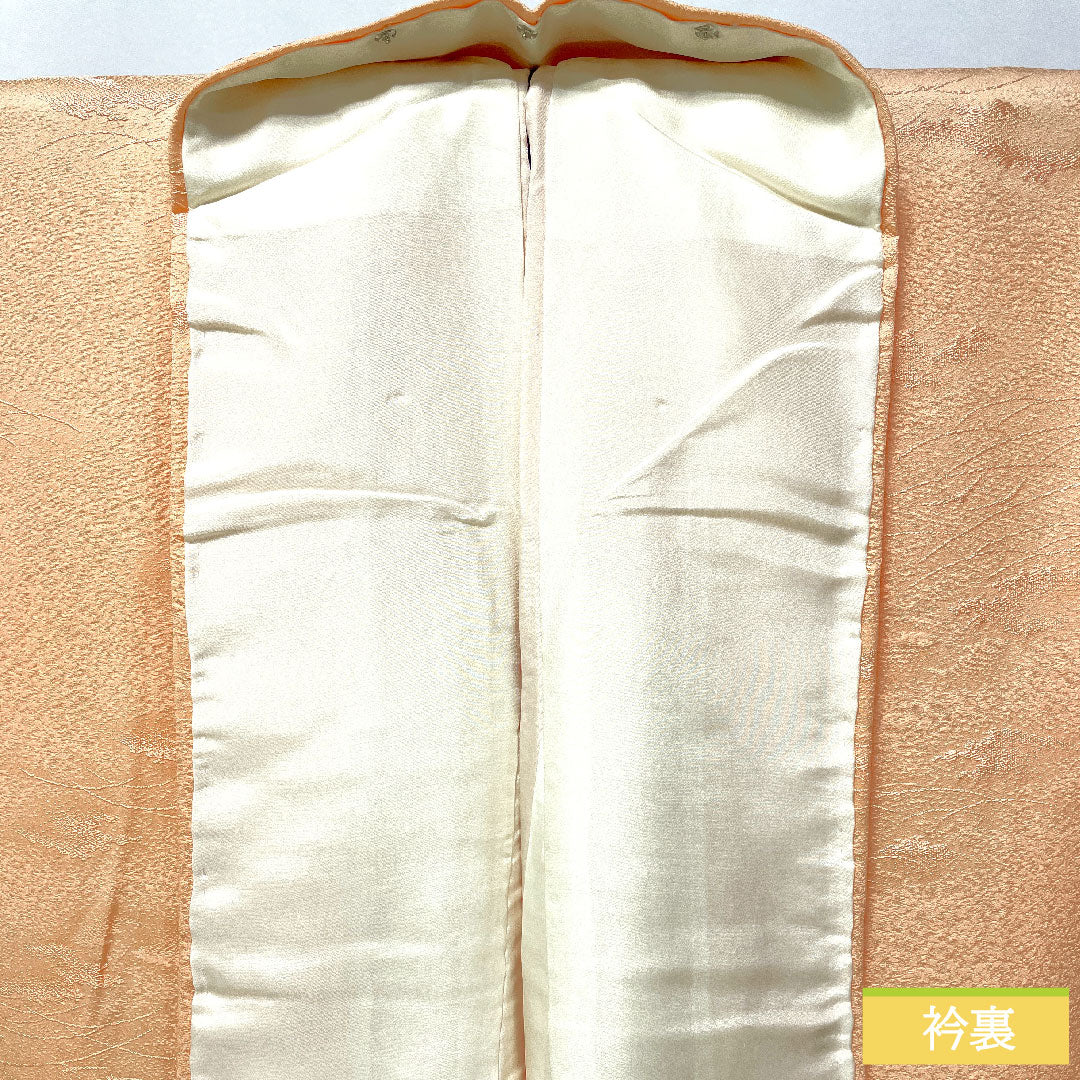 Plain color, pure silk, length 157cm, sleeve length 65cm, twill, one crest, downward wisteria, lined, S rank, pink, 1114001862313