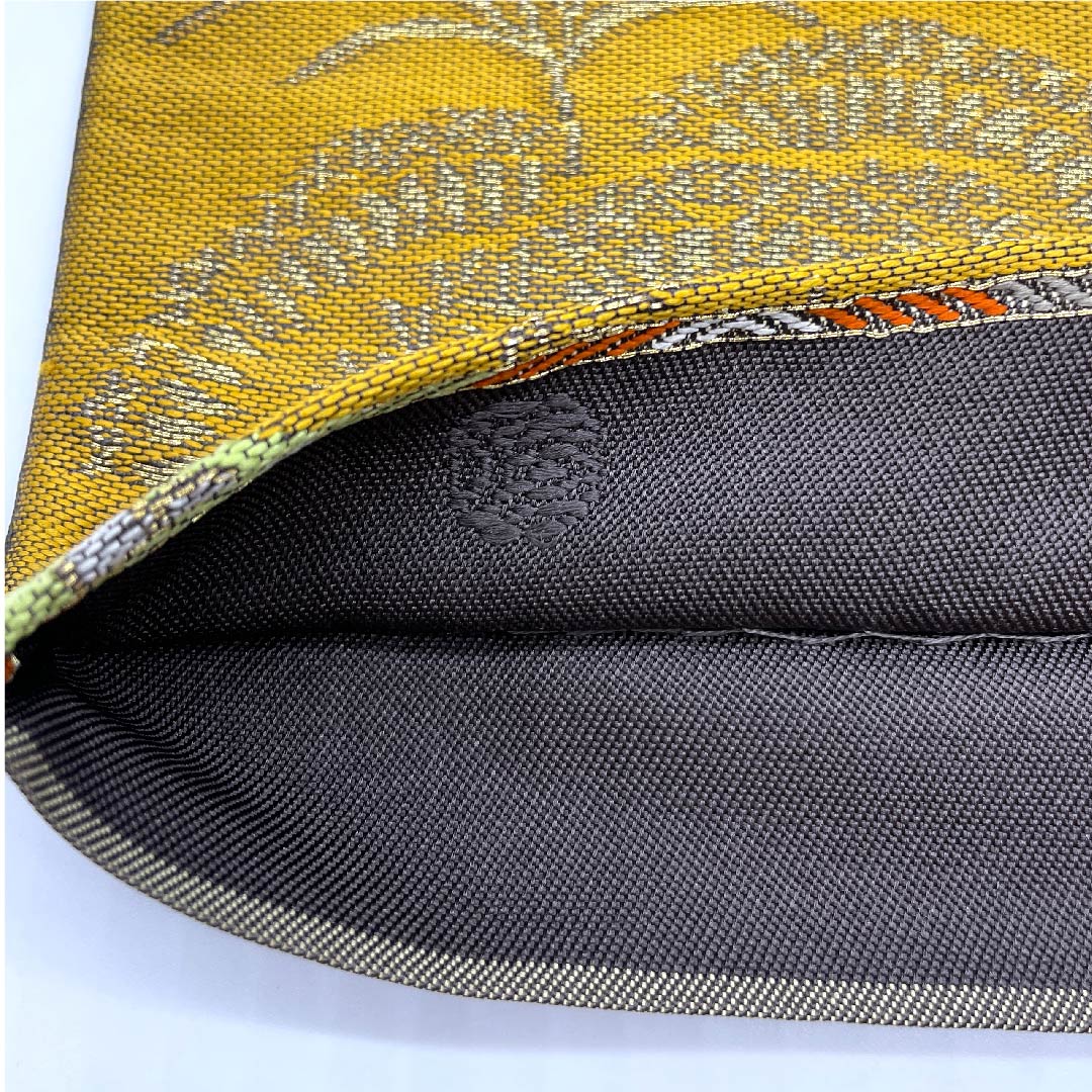Fukuro Obi Gradient Auspicious Pattern Flower Houndstooth Rabbit Obi Length 440cm Pure Silk S Rank Six-way Semi-formal Gradient 1123009012399