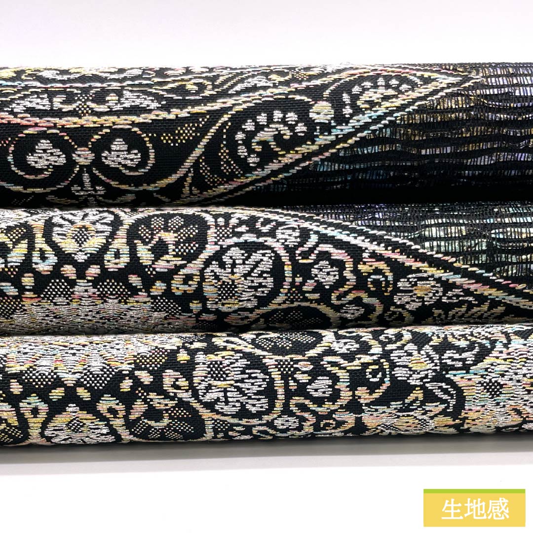 Formal, gradation-patterned, pure silk obi for formal kimono (tomesode) with an ancient seashell purple pattern and thick foil from the Shosoin treasure. Length: 448cm. S-rank. Six-fold obi. Product number: 1123014112399.