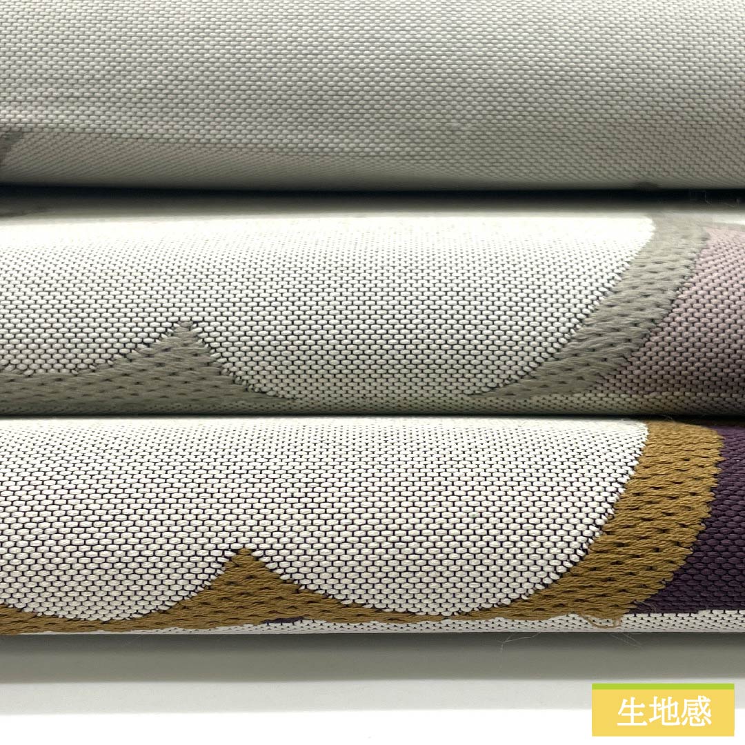 Fukuro Obi, Pure Silk, Red-Eyed Gray, Cherry Blossoms, Checkered Pattern, Length 440cm, B Rank, Six-Way, Casual, Purple, 1123013294320