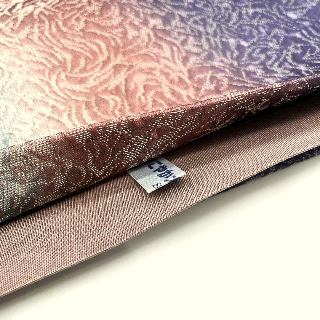 Fukuro Obi Vertical Blur Abstract Pattern Phoenix Obi Length 446cm Pure Silk S Rank Full Length Casual Gradient 1123004672399