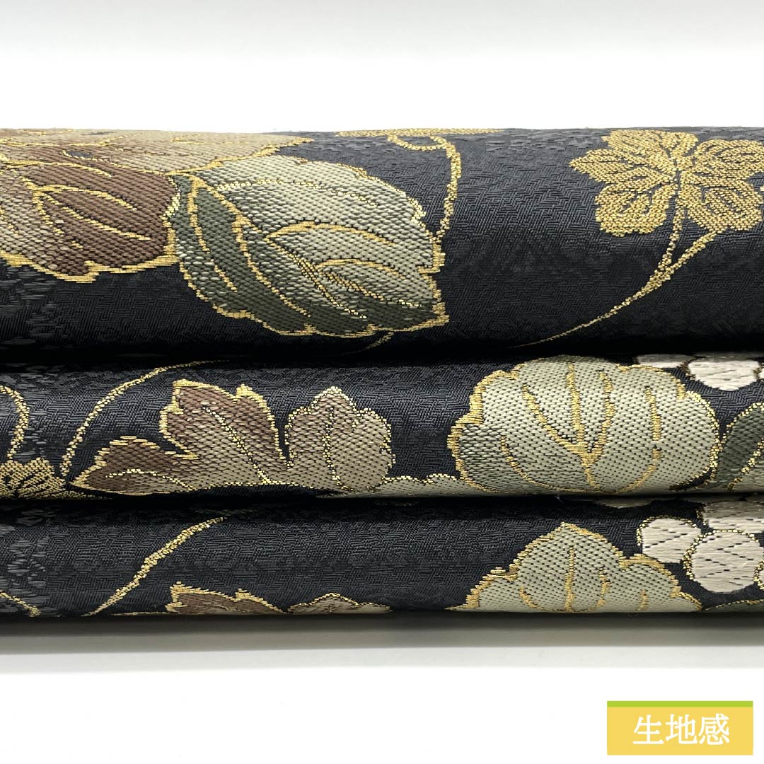 This reversible, navy-gray Nishijin-ori (Nishijin-ori) obi features a grape pattern and is suitable for formal occasions. It's 472cm long and has a six-fold hem. It's a S-rank design, suitable for formal occasions. Product code: 1123014412422