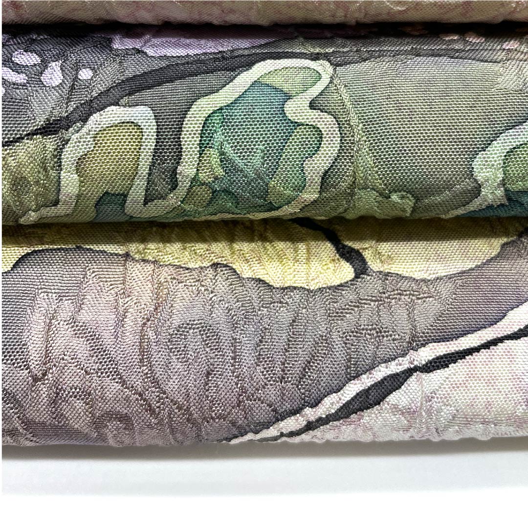 Fukuro Obi (light cherry blossom color) Landscape painting Dyed obi Length 440.5cm Pure silk B rank Six-pass Casual Pink 1123005554313