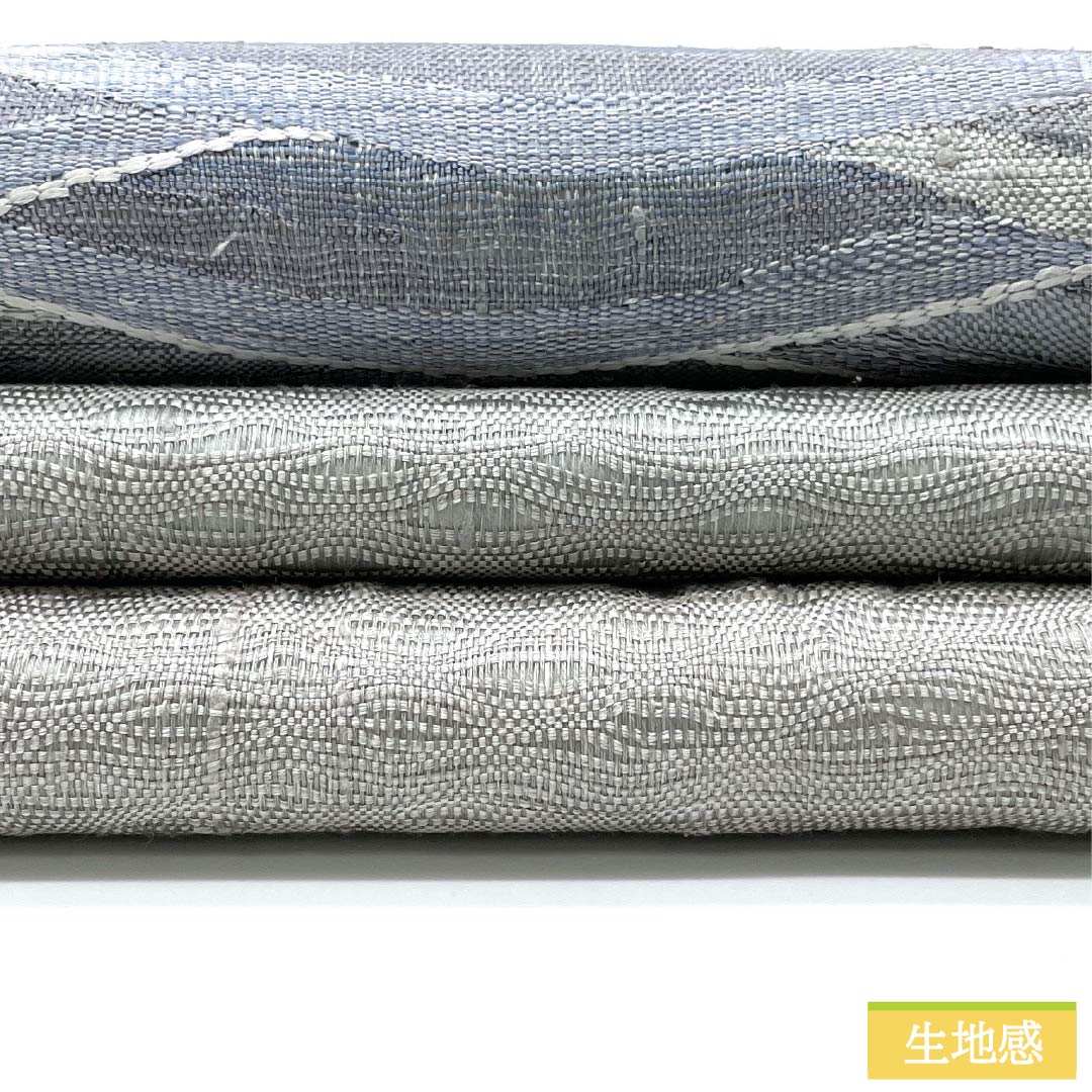 Fukuro Obi, Pure Silk, Light Gray, Scoop Weave, Wave, Length 452cm, A Rank, Pointed Pattern, Casual, Gray, 1123012413422