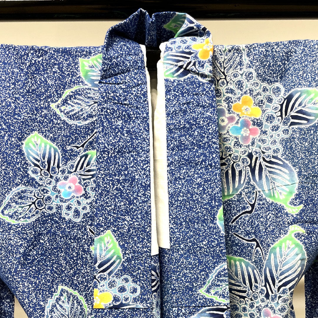 Yukata, dayflower color, hydrangea, cotton, B rank, single layer, length 158cm, sleeve length 66cm, blue, 1118003704317