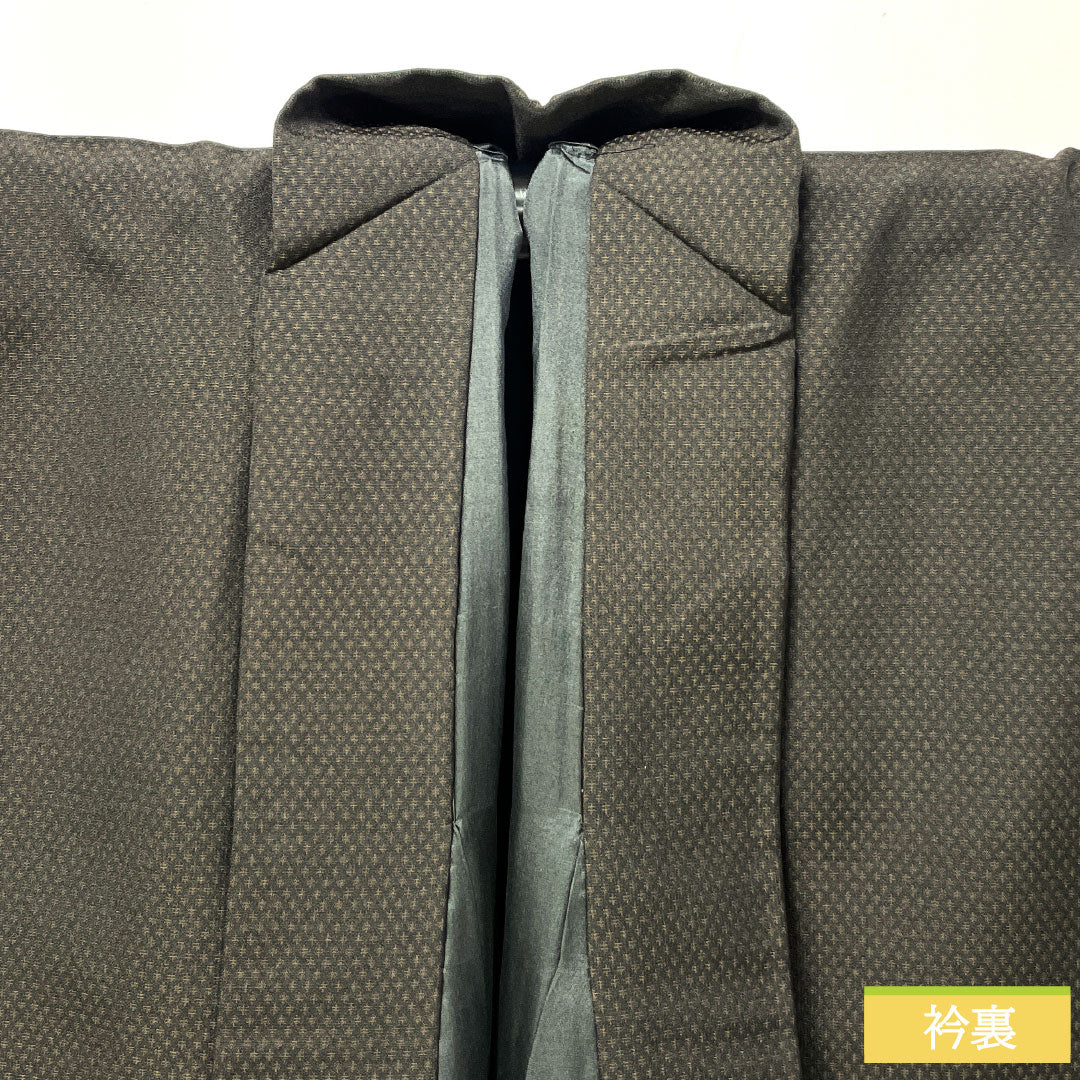 Men's pure silk, A-rank, length 139cm, sleeve length 66.5cm, chestnut color, lined, brown with basting threads, product number 1119001663314