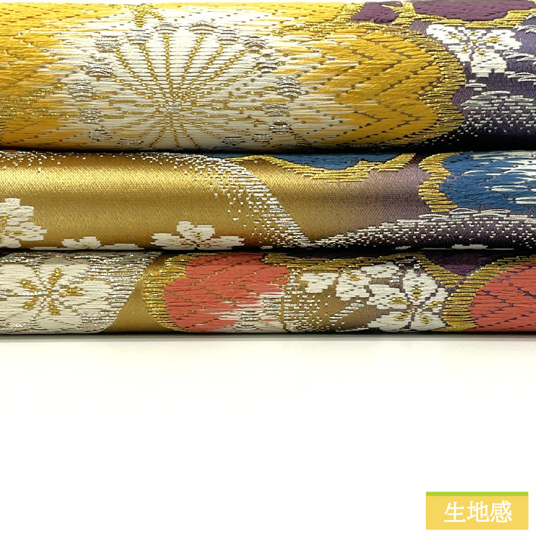 Fukuro Obi Silk S Rank Sakura Nishijin-ori SAKU-HANA LONG VARIE Obi Length 444cm Rokutsu Formal Gradation 1123017272399
