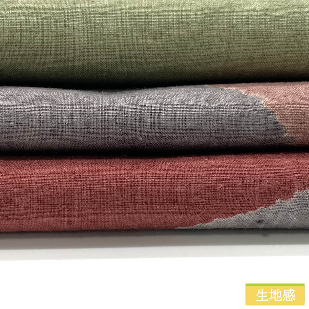 Fukuro Obi, Pure Silk, Sasso Color, Tsumugi Fabric, Shibori, Dyed Obi, Flowing Water, Obi Length 438cm, S Rank, Six-Way, Casual, Vermilion, 1123012812316