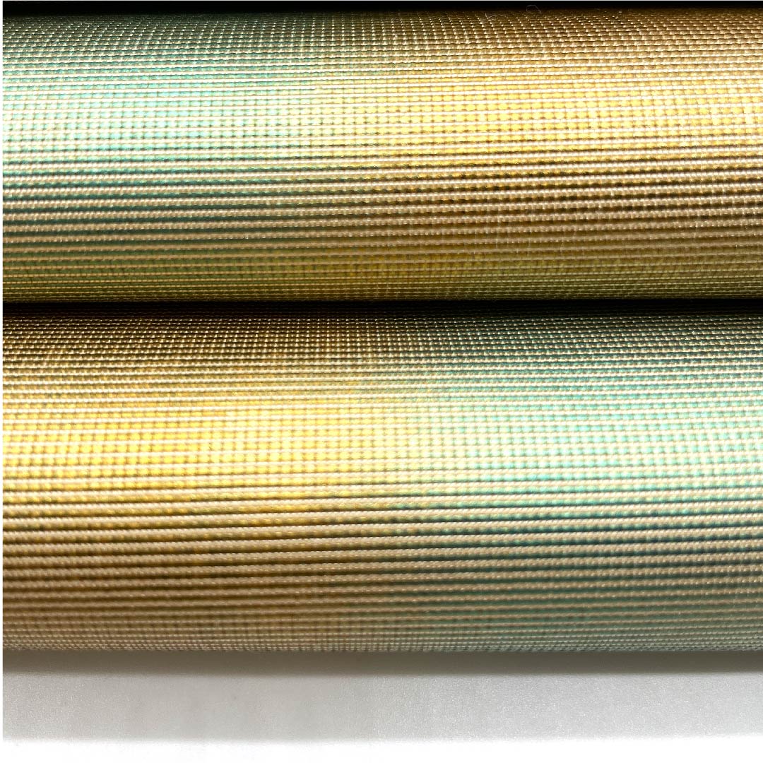 [Unsewn] Fukuro Obi, Pure Silk, S Rank, Gold, Ichimatsu Pattern, Hikihaku, Obi Length 440cm, Rokutsu, Formal, Gold Tones, 1123005942321