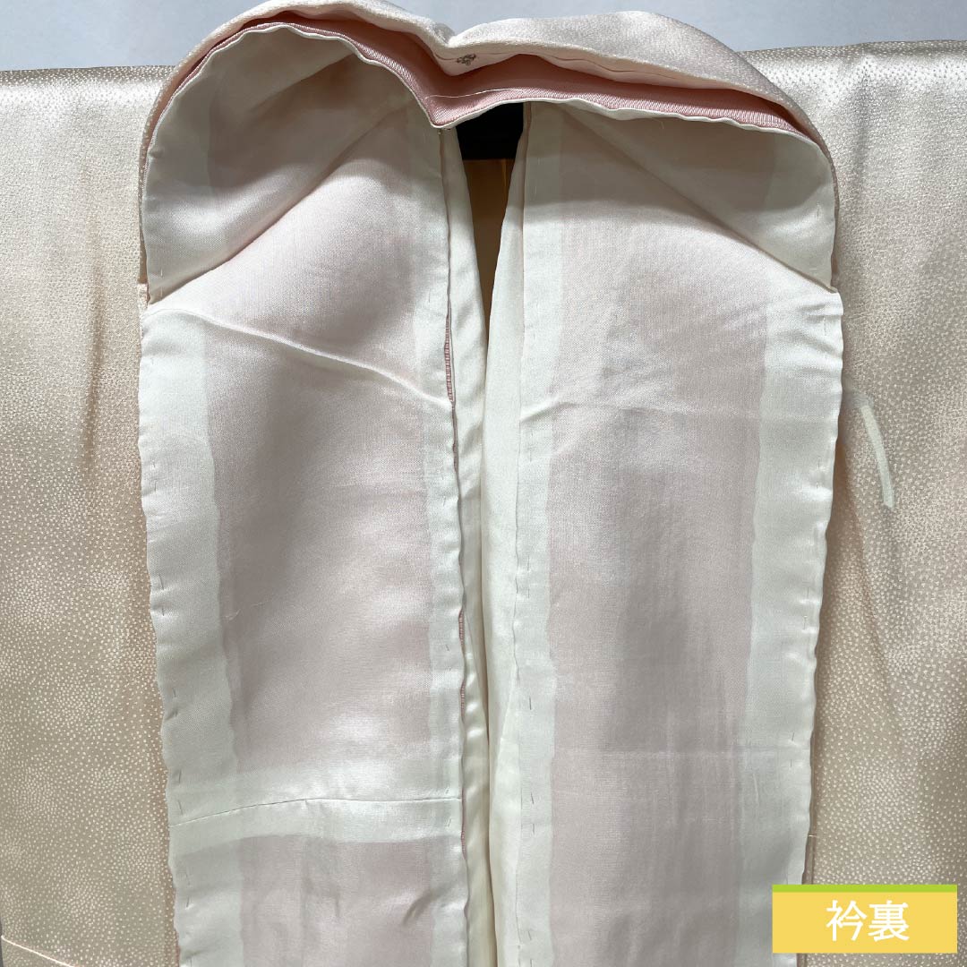 Visiting Kimono (Homongi) - Pure Silk, S-Rank, Lined, Length 158cm, Sleeve Length 63cm, Otomeiro (Girl's Color), Kyoto Yuzen Pattern, Floral Pattern, Layered Collar, Pink, Product Number: 1112006532313
