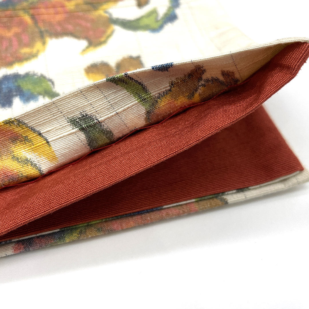 Fukuro Obi, Abstract Pattern, Full-Length, Tsumugi Fabric, Certificate Number 205, Obi Length 422cm, Pure Silk, S Rank, Full-Length, Casual, White, 1123004182311