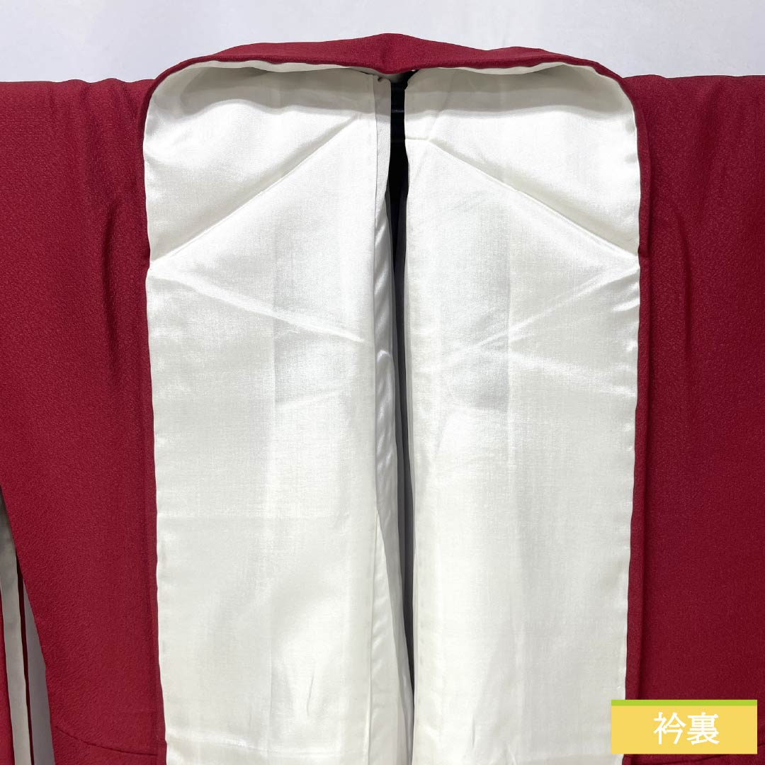Furisode Pure Silk S Rank Length 157cm (4ft 9in) Sleeve-to-sleeve 64cm (2ft 1in) Lined Dark Red (Enji-iro) Suzhou Embroidery Temari Red color scheme 1113002802312